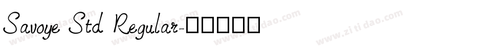 Savoye Std Regular字体转换